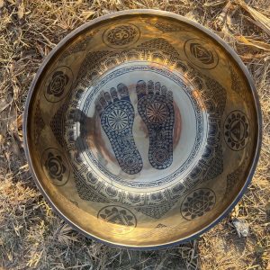 Large Etching & Carving Tibetan Meditation Singing Bowl | 25-60cm | 10-24 inch