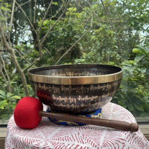 Om Mani Padme Hum Tibetan Mantra Crafted Meditation Singing Bowl | 27-28cm | 11inch
